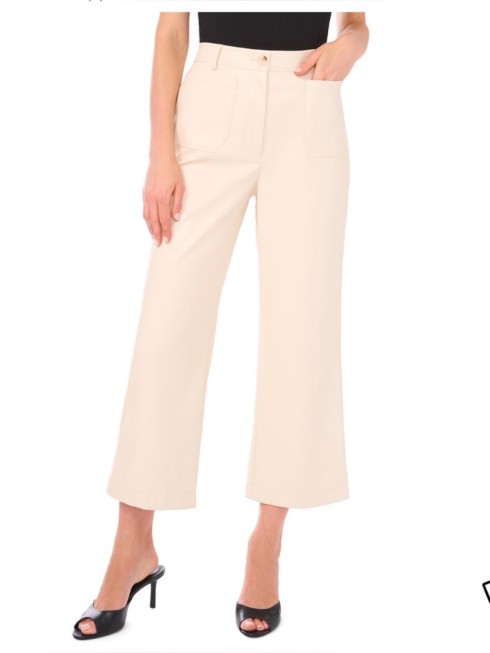 Vince Camuto Women's Cream Wide-Leg Pants